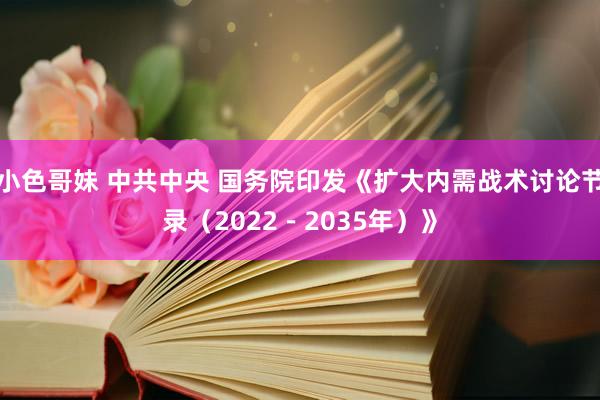 小色哥妹 中共中央 国务院印发《扩大内需战术讨论节录（2022－2035年）》